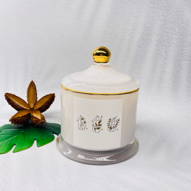 Soy Candle - XL White Cloche Jar - Fantasy