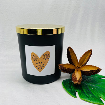 Soy Candle - Black Jar XL - Lime and Coconut