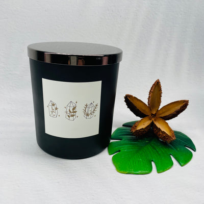 Soy Candle - Black Jar XL - Lemongrass and Persian Lime