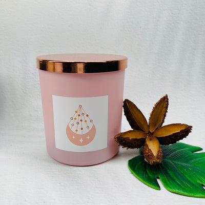 Soy Candle - Pink Jar XL - Lychee Peony