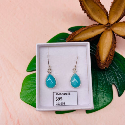 Amazonite Earrings - #GS1603