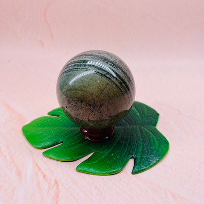 Green Hair Jasper Sphere - #GHJ-SP03