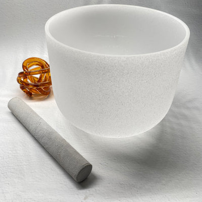 Crystal Singing Bowl 8 inch Note A - PICKUP ONLY