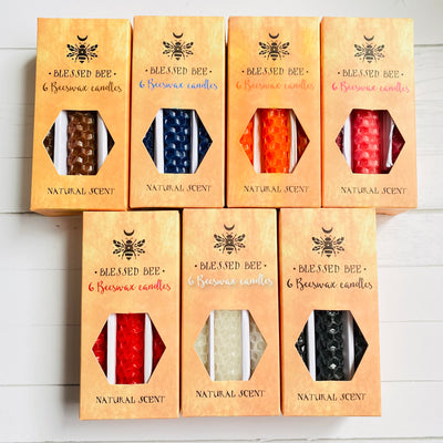 Natural Beeswax Candles - Bulk Pack of 26