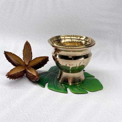 Charcoal Burner - Brass Bowl on Stand