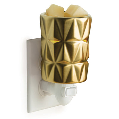 Mini Pluggable Wax Warmer - Gold Facets