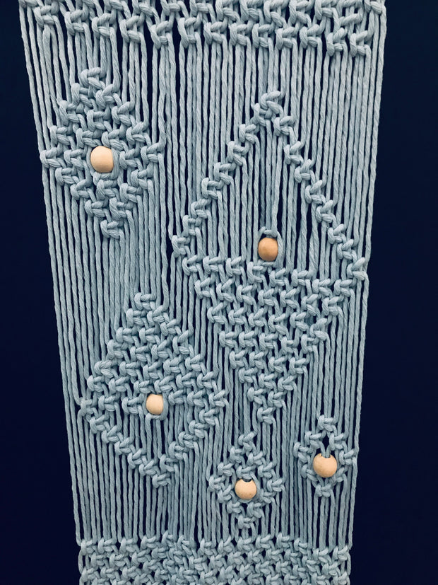 Macrame Wall Hanger - Baby blue