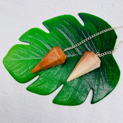 Aventurine Faceted Pendulum