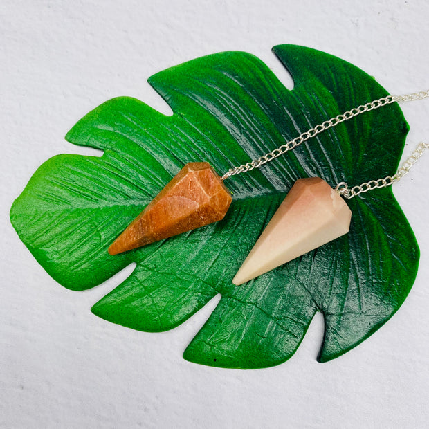 Aventurine Faceted Pendulum