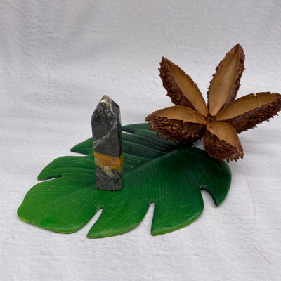 Bumble Bee Jasper Mini Obelisk - #BBJ-OB02