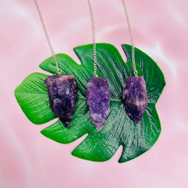 Amethyst Rough Pendulum