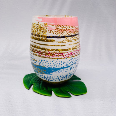 Soy Candle - Multi Coloured Stemless - Gardenia