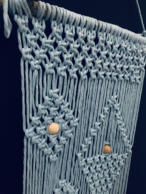 Macrame Wall Hanger - Baby blue