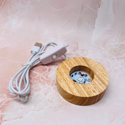 USB LED light - Wooden Base