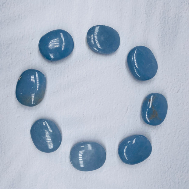 Angelite Palm Stone