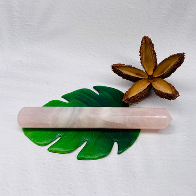 Rose Quartz Faceted Wand - #RQ-WA04