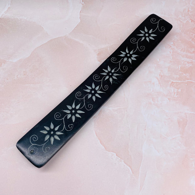 Incense Holder - Black Stone