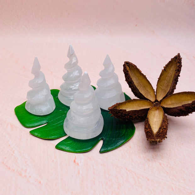 Selenite -  Small Unicorn Horn