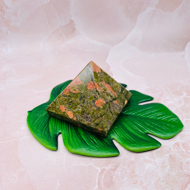 Unakite Pyramid - #UN-PY01