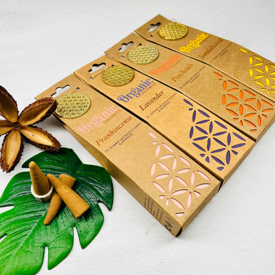 Organic Goodness Natural Incense Cones - 16 pack Mixed