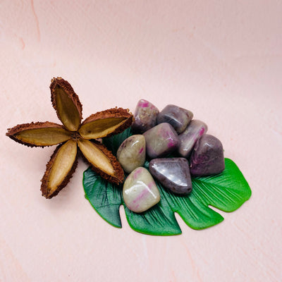 Ruby in Feldspar - Tumbled Stone