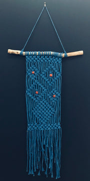 Macrame Wall Hanger - Ocean Blue