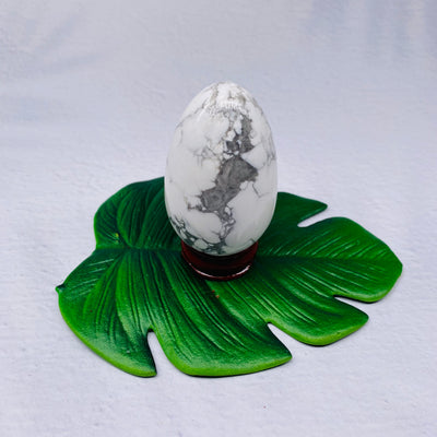 Howlite Egg - #HO-EG01