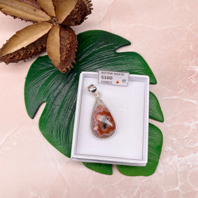 Botswana Agate Pendant - #GS3822