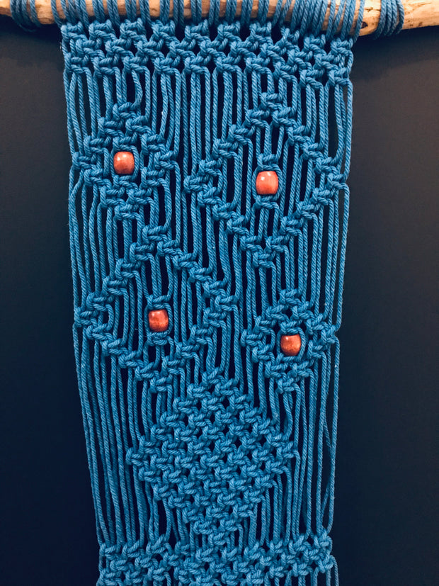 Macrame Wall Hanger - Ocean Blue